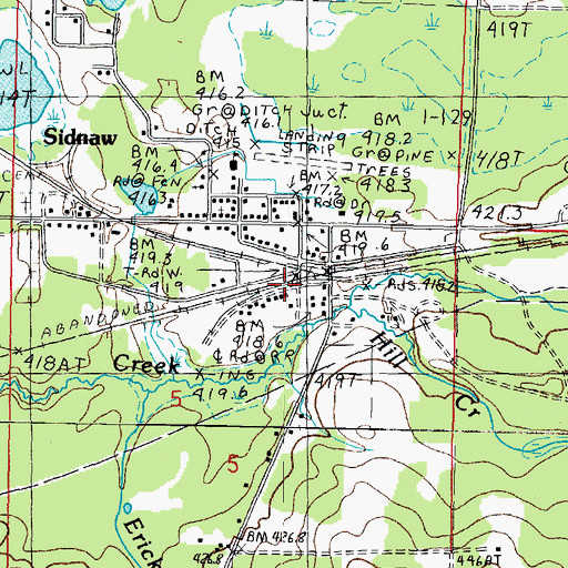 Topographic Map of Sidnaw, MI