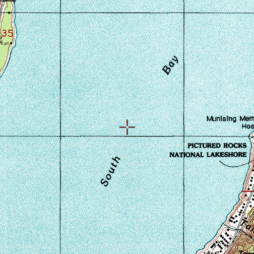Topographic Map of South Bay, MI