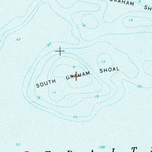 Topographic Map of South Graham Shoal, MI