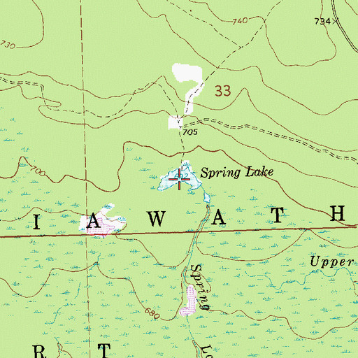 Topographic Map of Spring Lake, MI