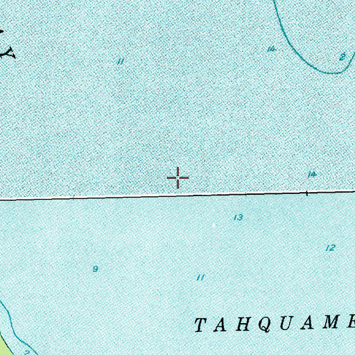 Topographic Map of Tahquamenon Bay, MI