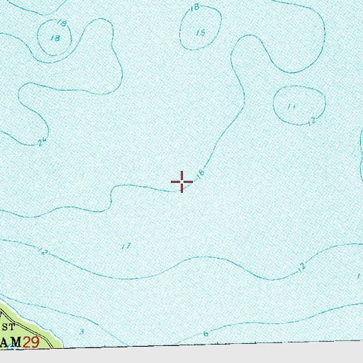 Topographic Map of Trails End Bay, MI