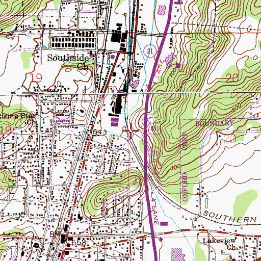 Topographic Map of Lardent, AL