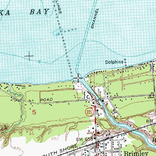 Topographic Map of Waiska River, MI