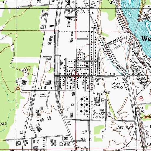 Topographic Map of Wells, MI