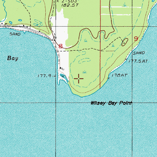 Topographic Map of Wilsey Bay Point, MI