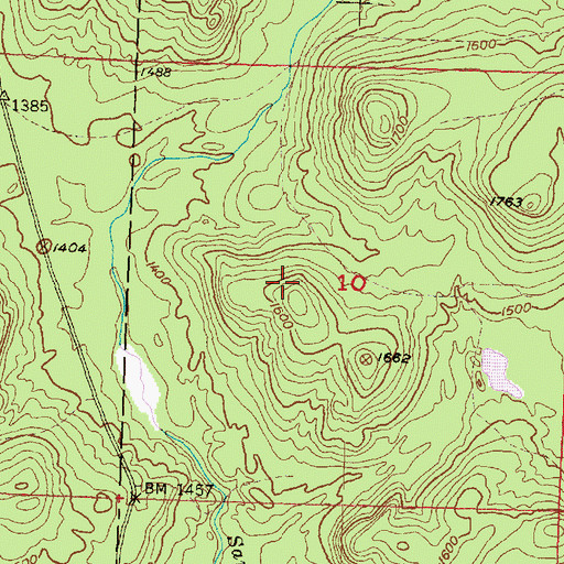 Topographic Map of Trap Hills, MI