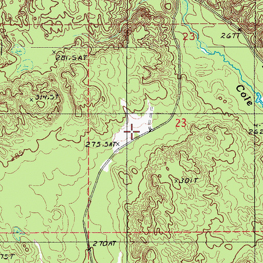 Topographic Map of CCC Camp, MI