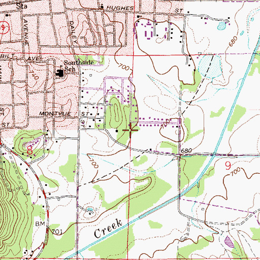Topographic Map of Saint Joachim Catholic Church, AL