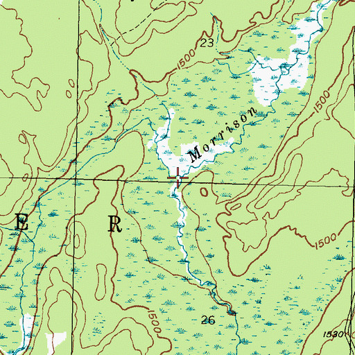 Topographic Map of Defiance Creek, MI
