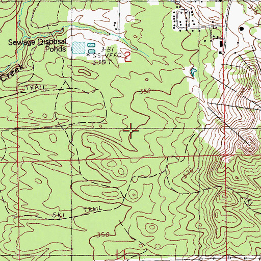 Topographic Map of McKenzie Ski Trial, MI