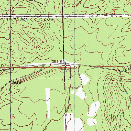 Topographic Map of Caberfae Way Trail Parking, MI