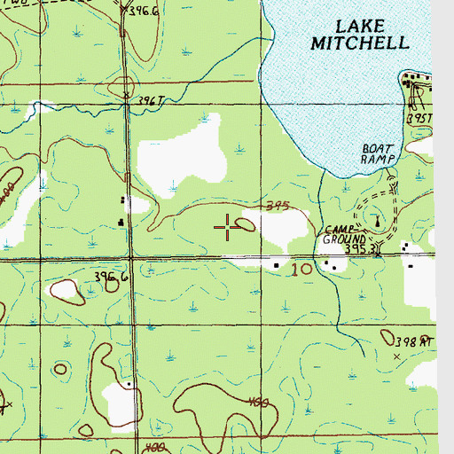 Topographic Map of Hemlock Recreation Site, MI