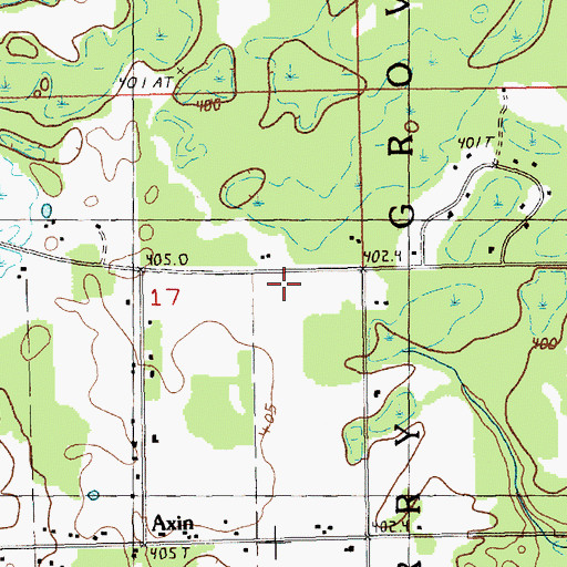 Topographic Map of Cadillac Road Ranger Station, MI