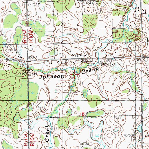 Topographic Map of Knuth Creek, MI