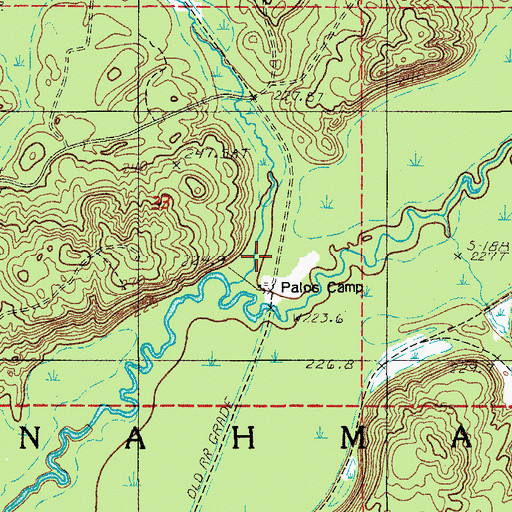 Topographic Map of Palos Camp, MI