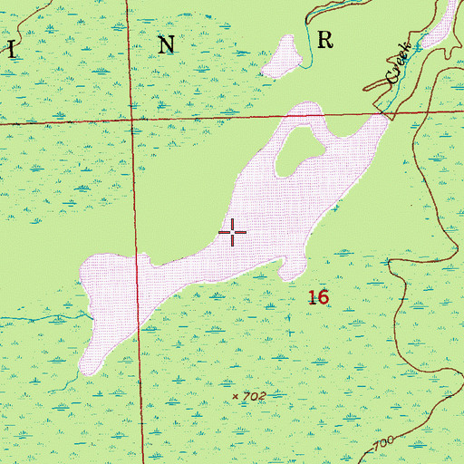 Topographic Map of Sylvester Impoundment, MI