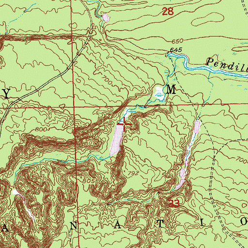 Topographic Map of Pendills Creek National Fish Hatchery, MI