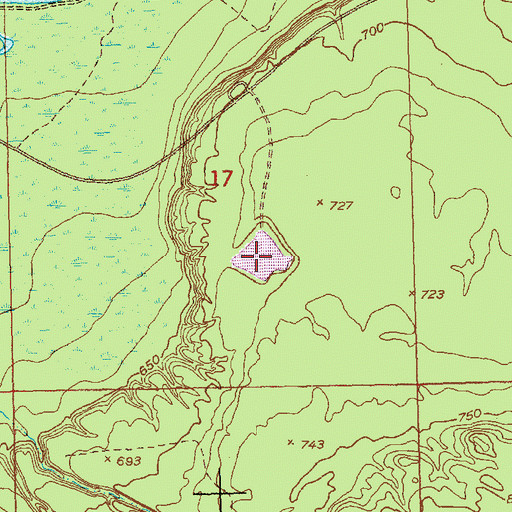 Topographic Map of Naomikong Pond, MI