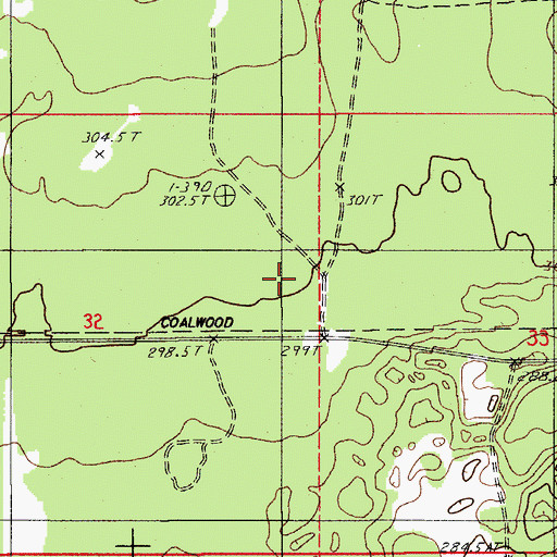 Topographic Map of CCC Camp, MI