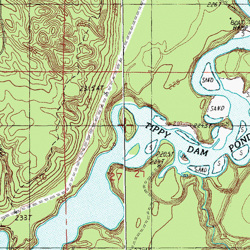 Topographic Map of Virgin Island, MI