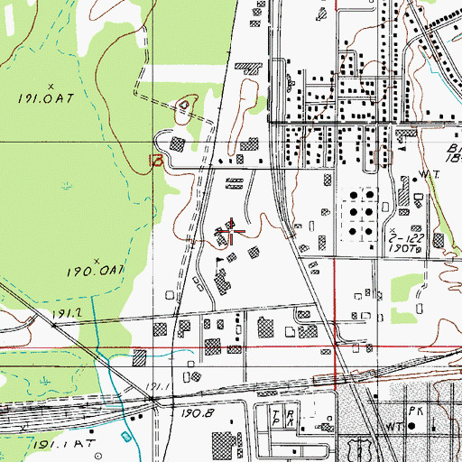 Topographic Map of Bay College, MI