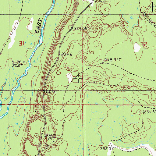 Topographic Map of Bay De Noe Grand Island Trail, MI