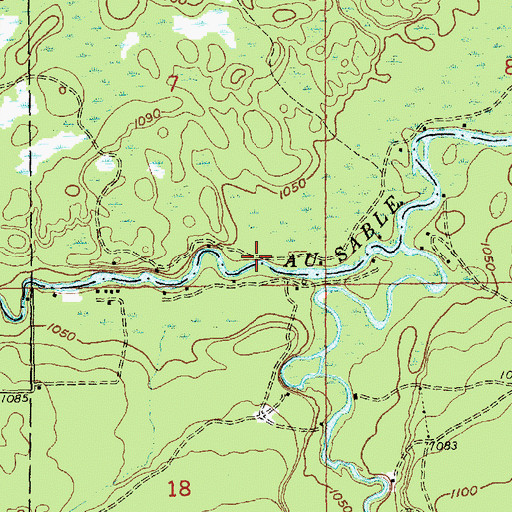 Topographic Map of White Pine Campground, MI