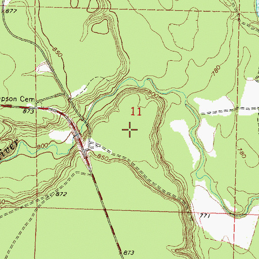 Topographic Map of South Branch Trailcamp, MI