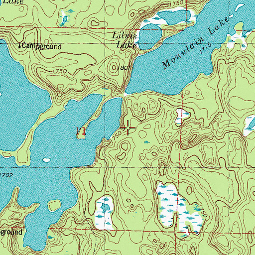 Topographic Map of Fox Campground, MI
