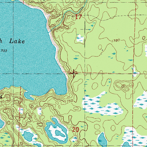Topographic Map of Pike Campground, MI