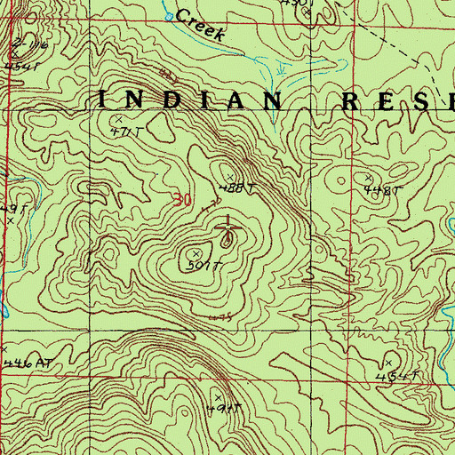 Topographic Map of Baraga County, MI