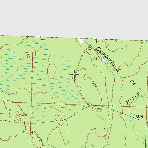 Topographic Map of Gogebic County, MI