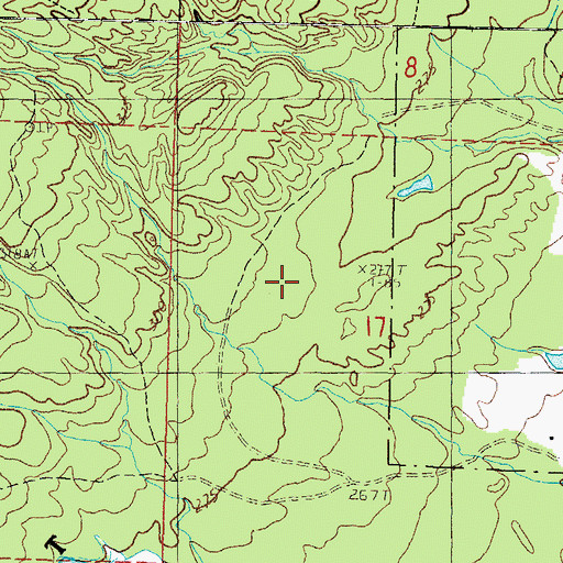 Topographic Map of Houghton County, MI