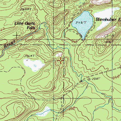 Topographic Map of Marquette County, MI