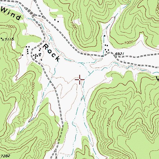 Topographic Map of Black Stump Valley, AZ
