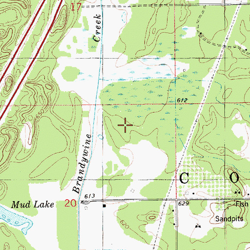 Topographic Map of Van Buren County, MI