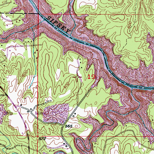 Topographic Map of Camp Jimmy Goodwin, AL