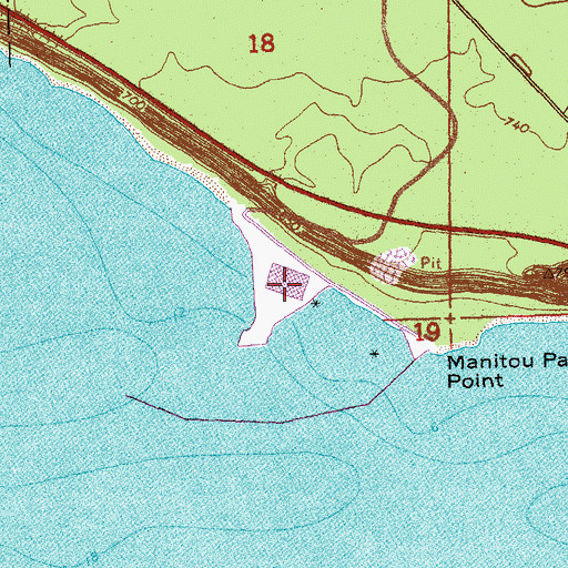 Topographic Map of Sand Products Corporation, MI