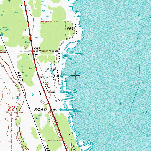 Topographic Map of Forest Bay, MI