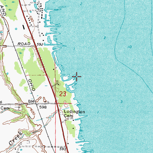 Topographic Map of Smokers Point, MI