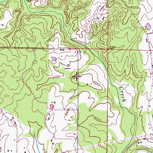 Topographic Map of House of Prayer Church, AL