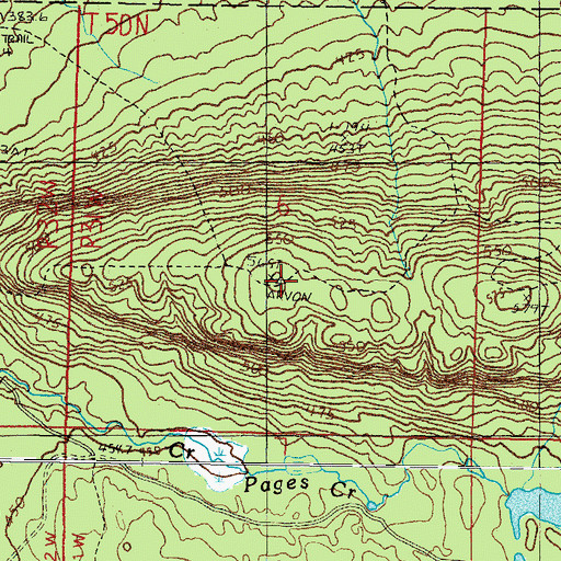 Topographic Map of Arvon Lookout Tower, MI