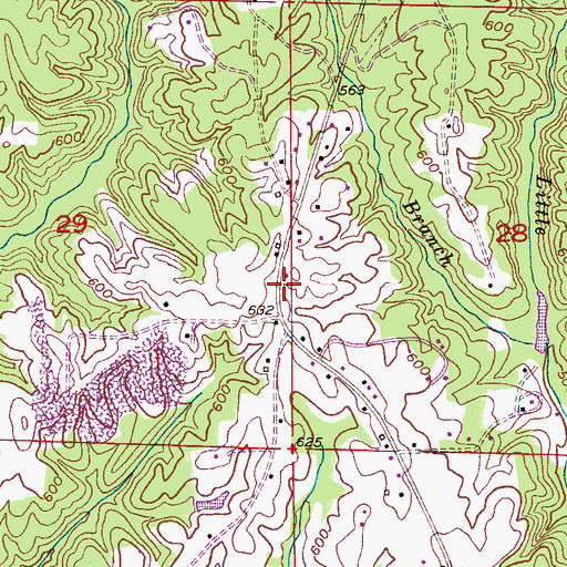 Topographic Map of New Jerusalem Church, AL