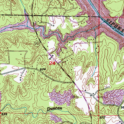 Topographic Map of Smith Lake Church, AL
