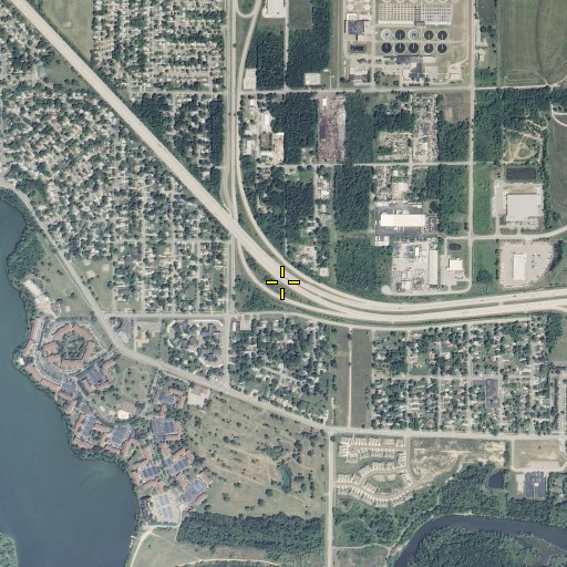 Aerial/Satellite Image of Interchange 186, MI