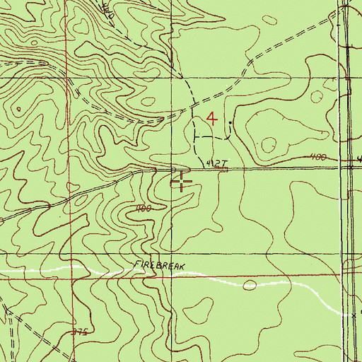 Topographic Map of Kellogg Lookout Tower, MI