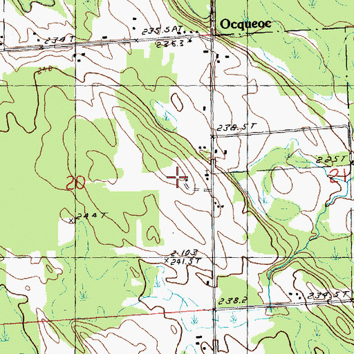 Topographic Map of King Lookout Tower, MI