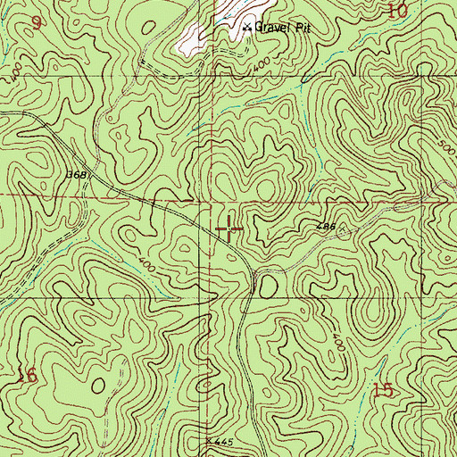 Topographic Map of Grimes Cemetery, AL