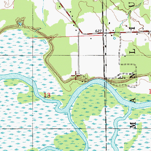 Topographic Map of Pottawattomie Gun Club, MI